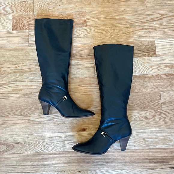 VINTAGE KNEE HIGH BOOTS - Picture 1 of 4